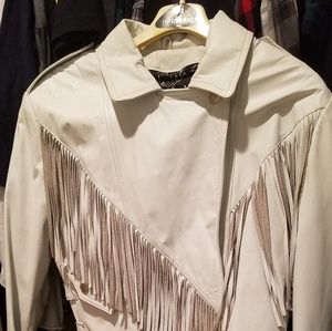 Fringe bermans leather jacket